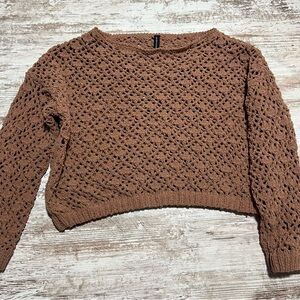 Moon & Madison Brown mauve Knit Women's Sweater